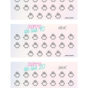 Savings challenge templates