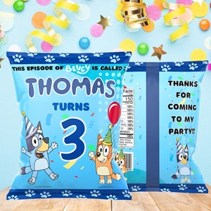 Bluey Chip Bags