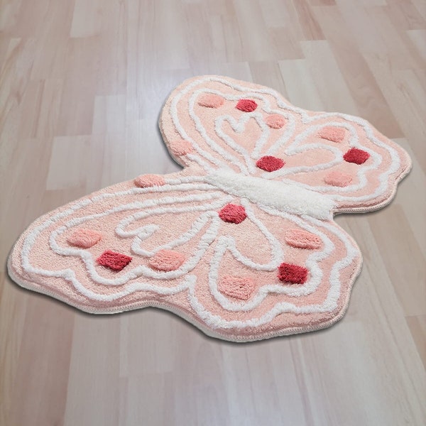 Butterfly Tufted Rug Etsy