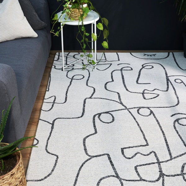 Abstract Floor Rug Etsy