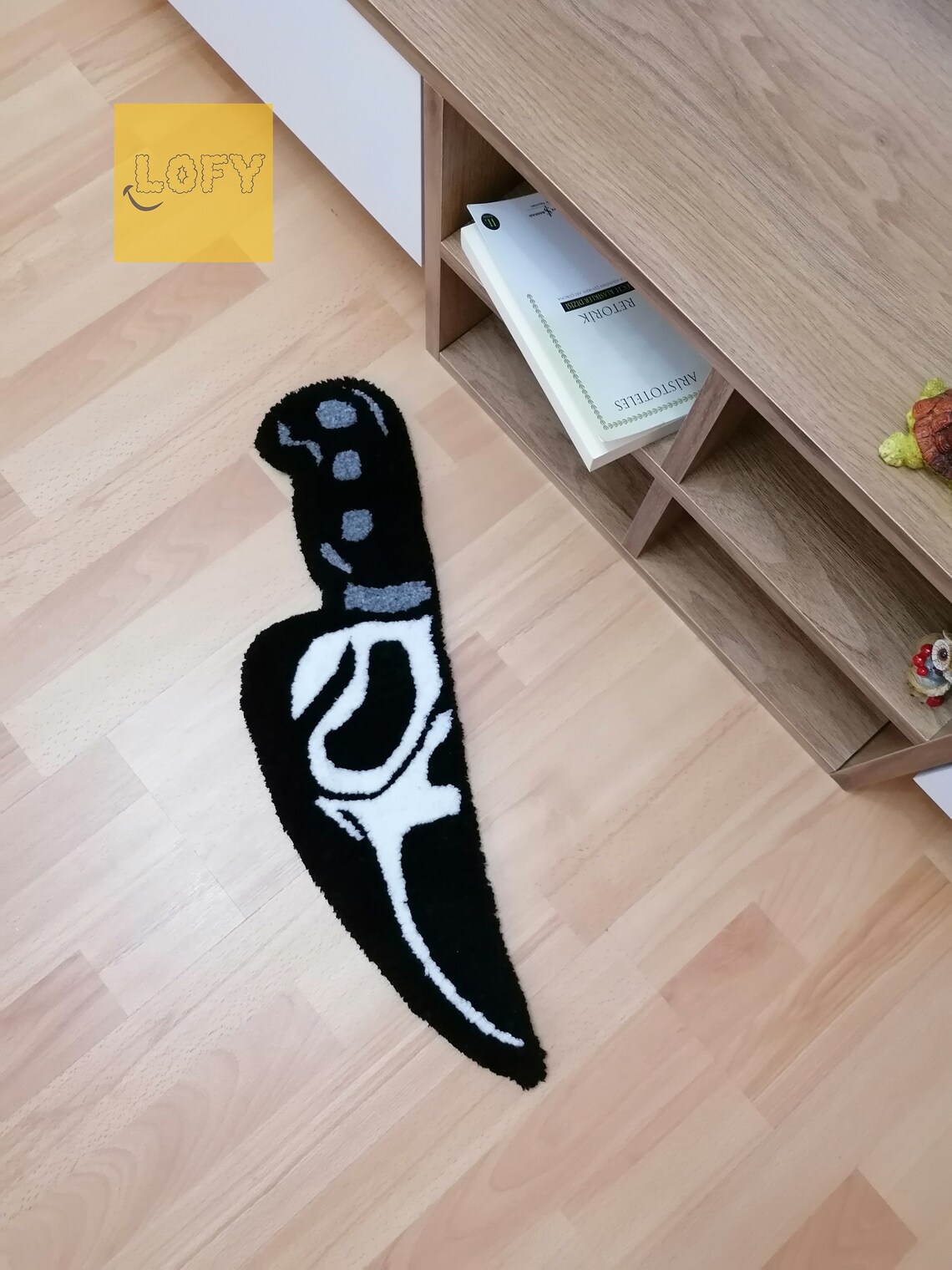 Scream Knife Rug Ghost Face Scary Tufted Horror Movie Etsy