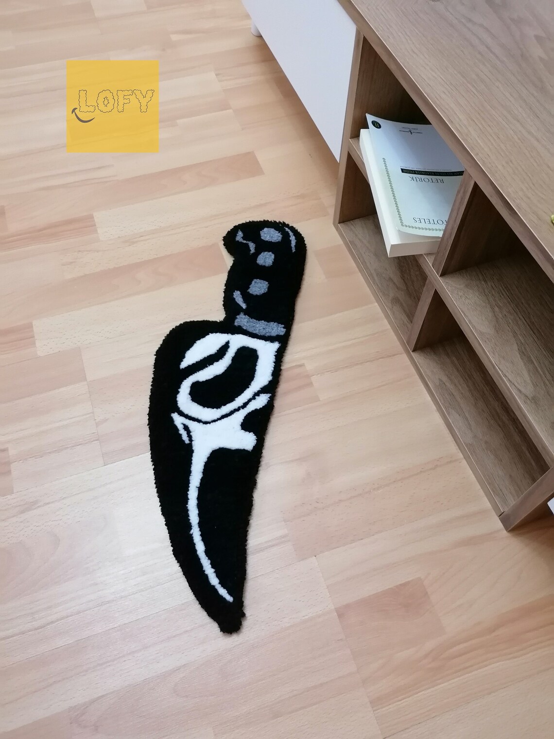 Scream Knife Rug Ghost Face Scary Tufted Horror Movie Etsy