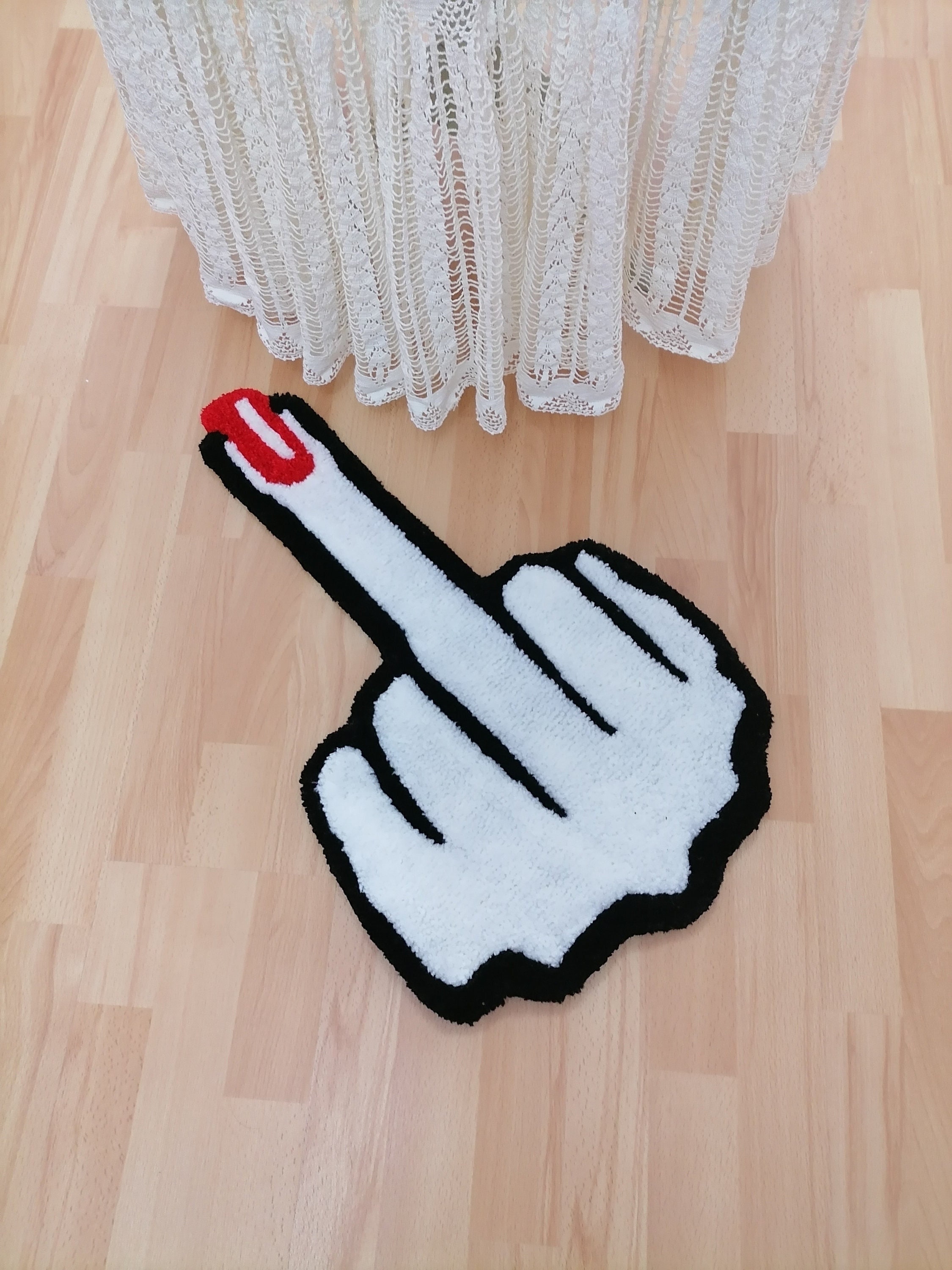 Cool Rug Fuck Off Custom Hypebeast Rug White Carpet With Etsy