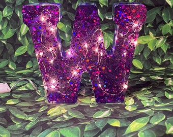 Night Light Resin letters