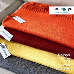 Handmade 100% Wool Scarf: Soft, Ultra Light, Unisex