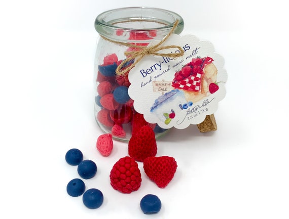 Berry Scented Wax Melts, Hand-poured Strawberries, Raspberries and  Blueberries, Highly Scented Wax Melts for Wax Warmers, Realistic Wax Melt 