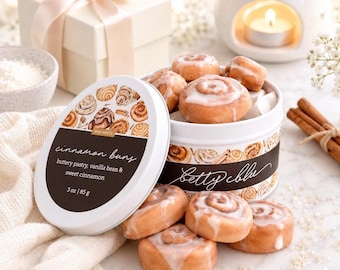Cinnamon Roll Wax Melts for Warmer | Cinnamon Bun Wax Melts | Bakery Wax Melts | Strong Scented Wax Melts | Cozy Home Fragrance