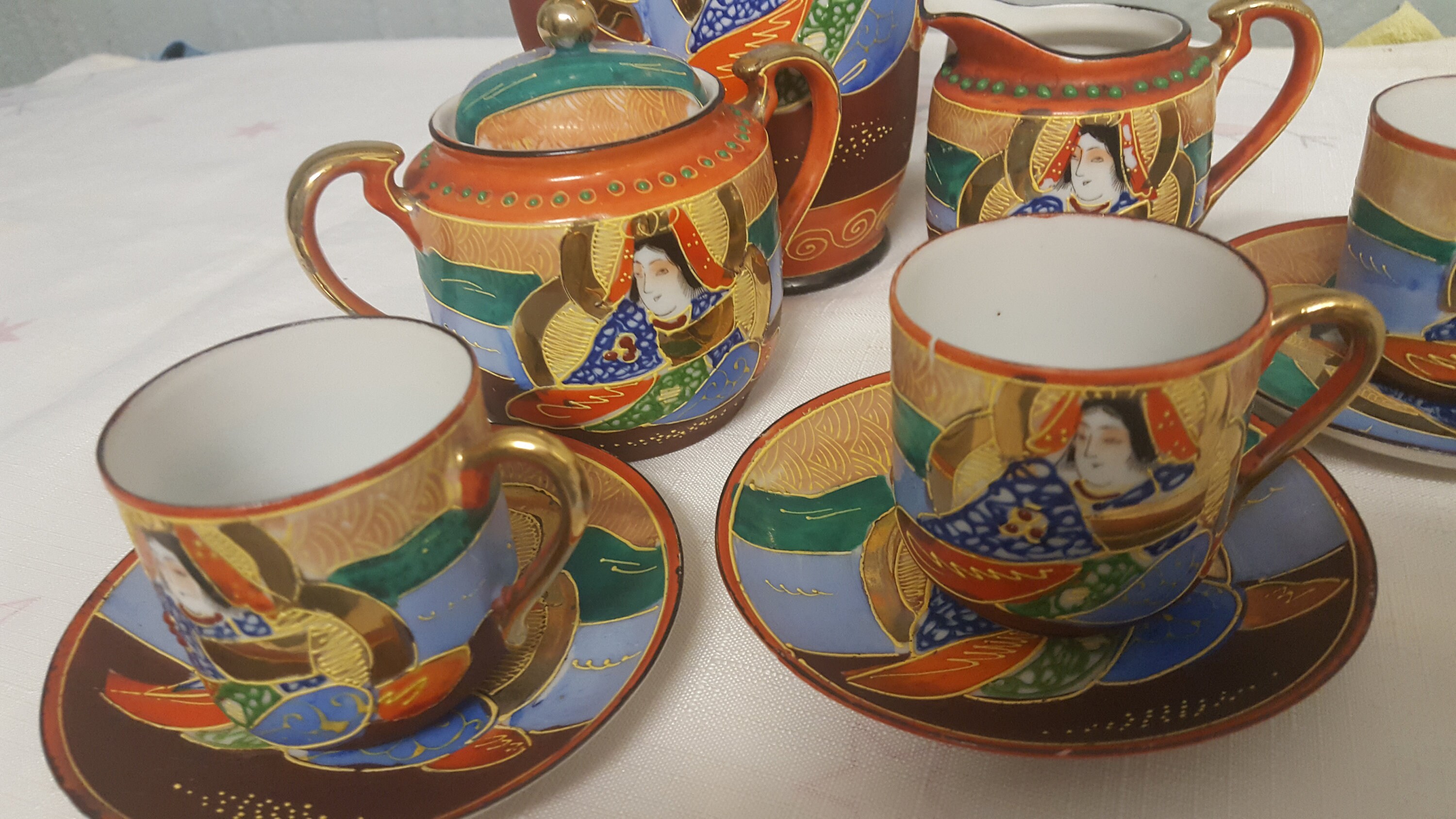 オールドニッポン「YAMAMITSU」HAND PAINTEDティーポット手彩色
