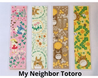 Studio Ghibli Bookmarks (My Neighbor Totoro, anime, Japanese, gift idea)