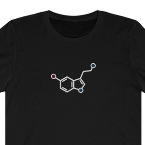 Serotonin-Molekül | Wissenschaftler | Psychische Gesundheit | Geschenk | Klassisches Unisex-T-Shirt