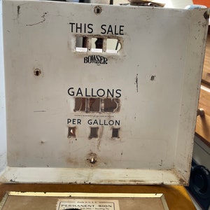 Two Vintage Gas Plate Pumps
