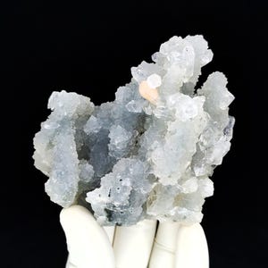 Natürliche glänzende Apophyllite Kristalle, Stilbit auf Chalcedon Mineralien Specimen # 838