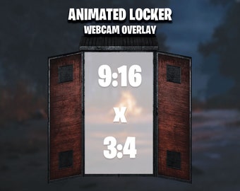 ANIMATED - Dead by Daylight Locker Webcam Overlay - 9|16 + 3|4 (Vertical Format)