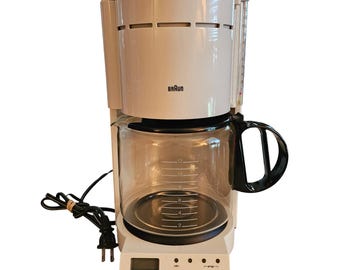 MCM Braun Aromaster Dieter Rams Coffee Maker White 12 Cup Type 3092F Germany