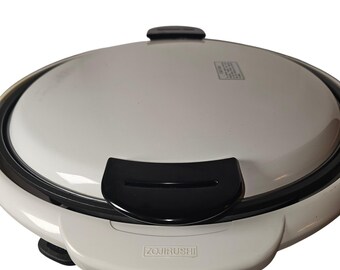 Zojirushi Electric Hot Plate EHMC-12 White Round Non-Stick Griddle 1200W Japan