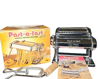 Vintage Imperia Past-a-fast Noodle Making Machine I.P.S. Torino Italy Manual
