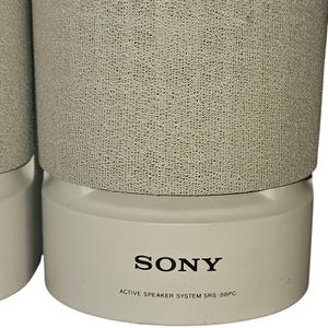 Sony SRS-88PC Active Speaker System Pair Folding Bass Reflex Made in Japan image 6