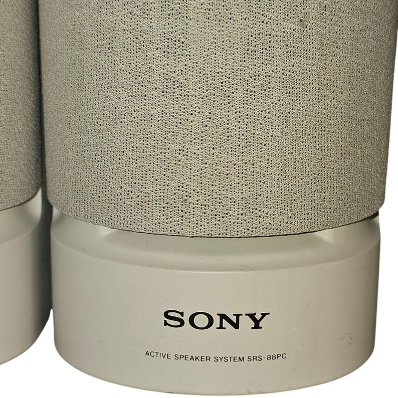 Sony SRS-88PC Active Speaker System Pair Folding Bass Reflex Made in Japan image 6