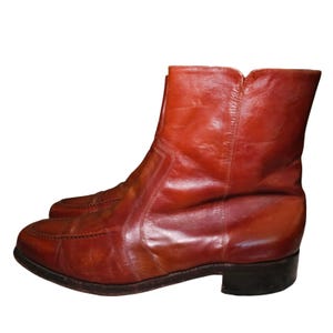 Mens Vintage Side Zip Boots - Etsy