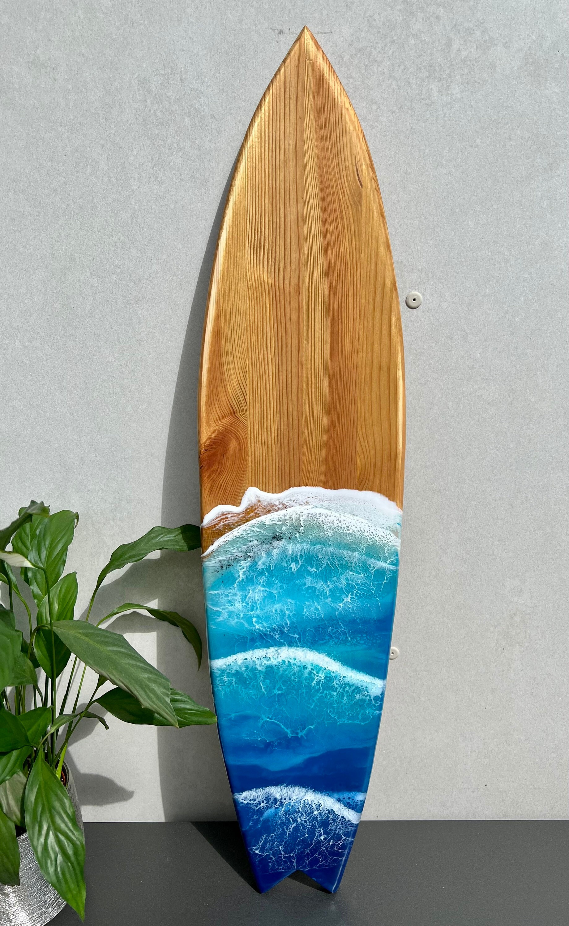 Surfbrett Epoxidharz Tisch Marine Deko Holz Surfboard Ozean Etsy Schweiz