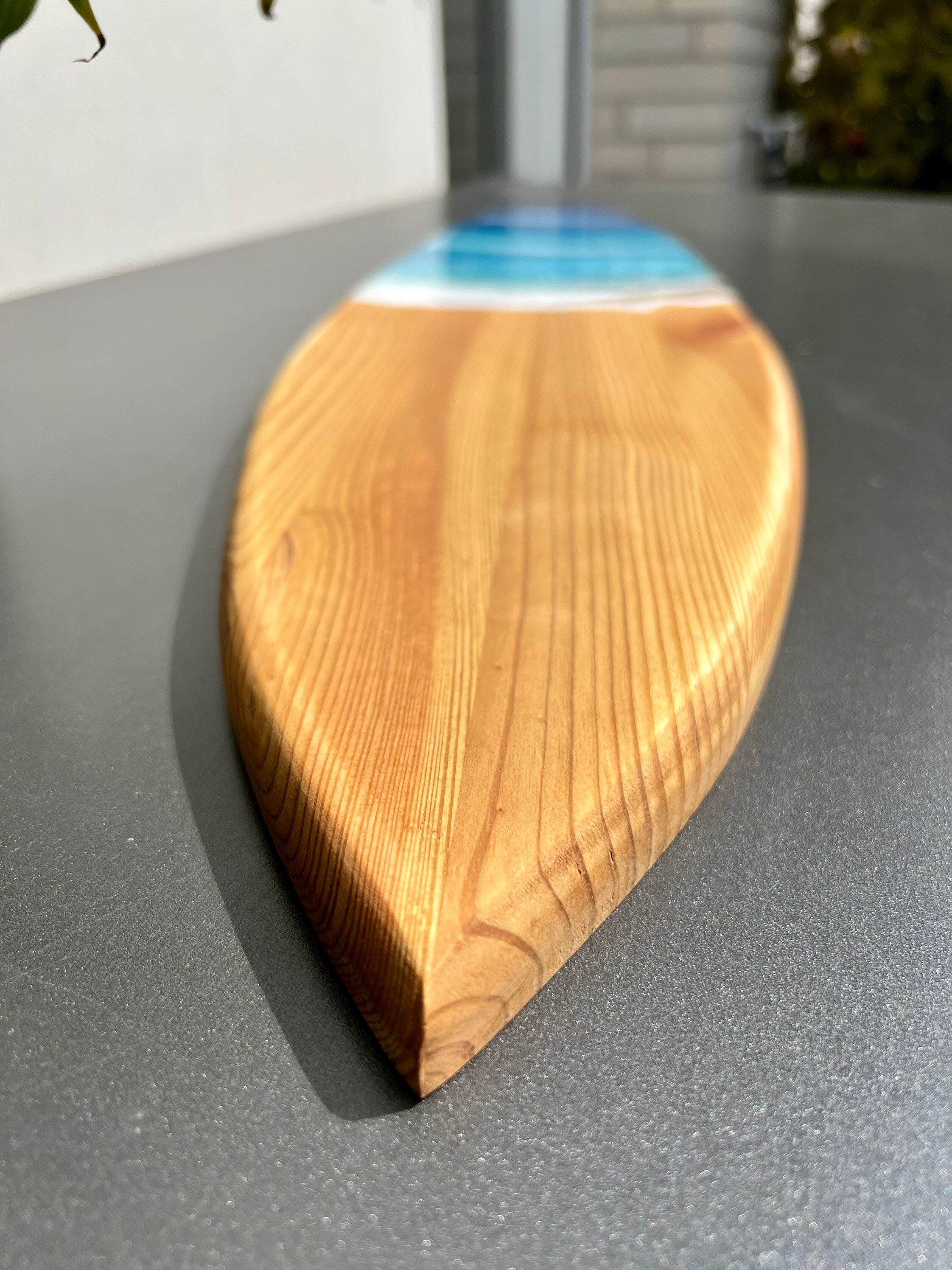 Surfbrett Epoxidharz Tisch, Marine Deko, Holz Surfboard, Ozean Kunst