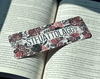 Spicy Bookmark for Dark Romance Book Lover Gift for Reader Friend Smut Gift for Book Club STFUATTDLAGG