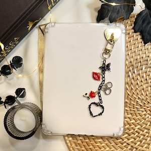 Dark Romance Kindle Charm Handcuff Heart Butterfly Charm for Kobo Ereader Bookish Gift Reader Spicy Book Decor Book Club Small Gift for Her