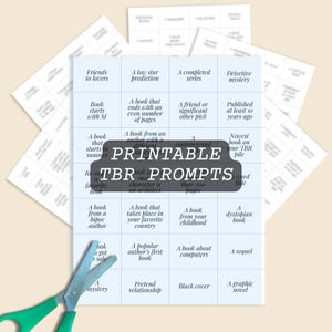 Afdrukbare TBR-pot Leesprompts voor TBR-pot om gelezen te worden Uitdaging voor lezen van boeken Maandelijkse boekenclubvergadering Leesdoelen voor host van boekenclub