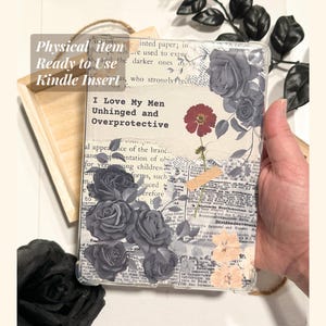 Dark Romance Kindle Insert Spicy Book Readers Ereader Insert Dark Floral Aesthetic Kindle Decor Gift for Reader Gift for Book Club