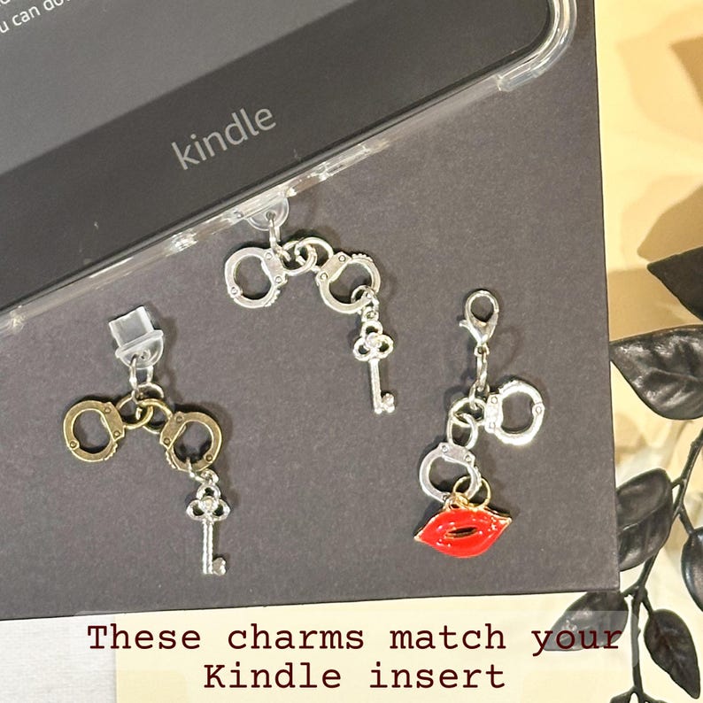 Estuche transparente físico para Kindle con inserto de libros de romance oscuro, regalo para lectores obscenos picantes, inserto para lector electrónico, calavera floral oscura, estética gótica, academia oscura imagen 7