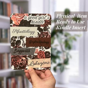 Printed Dark Romance Kindle Clear Case Insert Spicy Books Ereader Insert Smut Lover Kindle Case Insert Stfuattdlagg Dark Florals Paperwhite