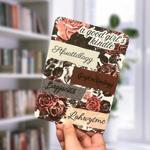 Printable STFUATTDLAGG Dark Romance Kindle Insert for Clear Case Kindle Case Insert EReader Accessory Clear Case Insert Dark Florals