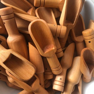 Wooden scoop for sensory play | Wooden accessories | Fine motor tools | Children's gift | Wooden tool kit | Sensory Play | Tuff Tray |