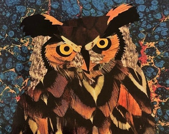 Owl Greeting Card, Melbourne Artist