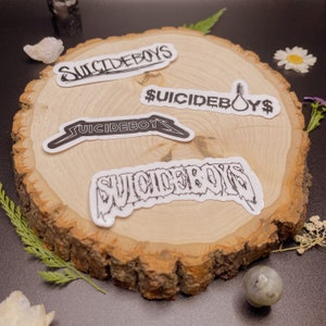 Black and White, Water-Resistant Suicideboys, G59, Greyday Logo Stickers.