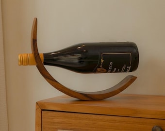 Handmade Wood Wine Display Stand | Modern Wine Bottle Stand | Wine Bottle Holder | Wine Bottle Rack | Rustic Solid Wine Rack Display