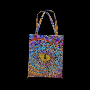 Dragon Eye Tote Bag by ByeBye Binary
