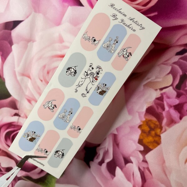 101 Dalmatian Nail Art Etsy