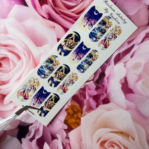 Sailor Moon Nail Art | Nail Water Decals | Nail Art | Nail Stickers | Nails