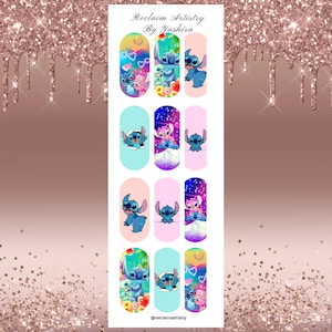 Stitch Nail Decal | Nail Water Decals | Nail Art | Nail Stickers | Nails | Nail supply