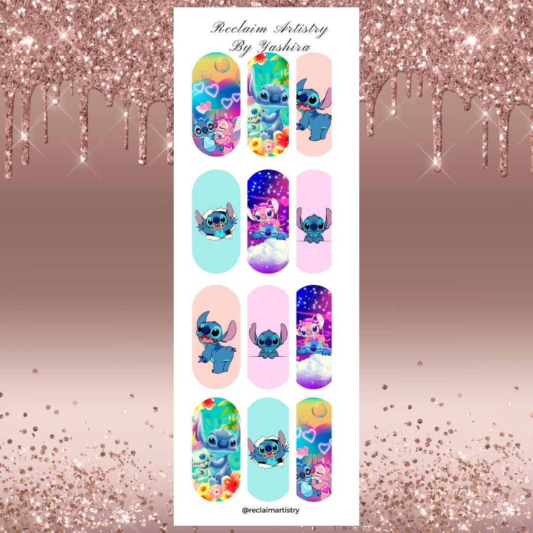 Disney Lilo & Stitch nail art stickers! 🌟, Brand new