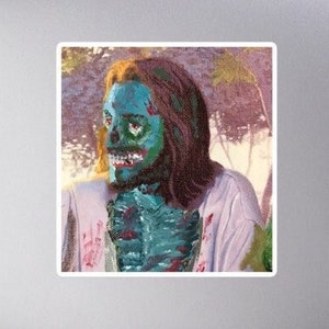 Zombie Jesus Altered Thrift Store Bubble-free stickers Halloween or easter