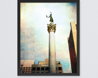 Victory statue Union Square San Francisco Framed poster