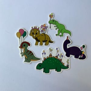 pacote de adesivos de dinossauro para festa