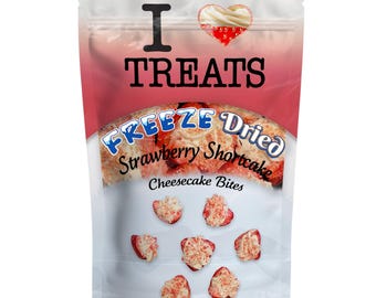 Freeze Dried Strawberry Shortcake Cheesecake Bites (4 oz)
