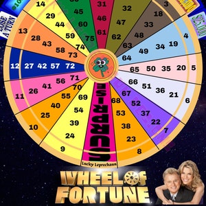 Spin that Wheel Bingo Board