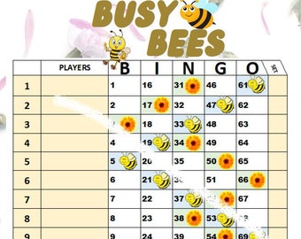 Busy Bee&#39;s 15 line Straight Bingo Board