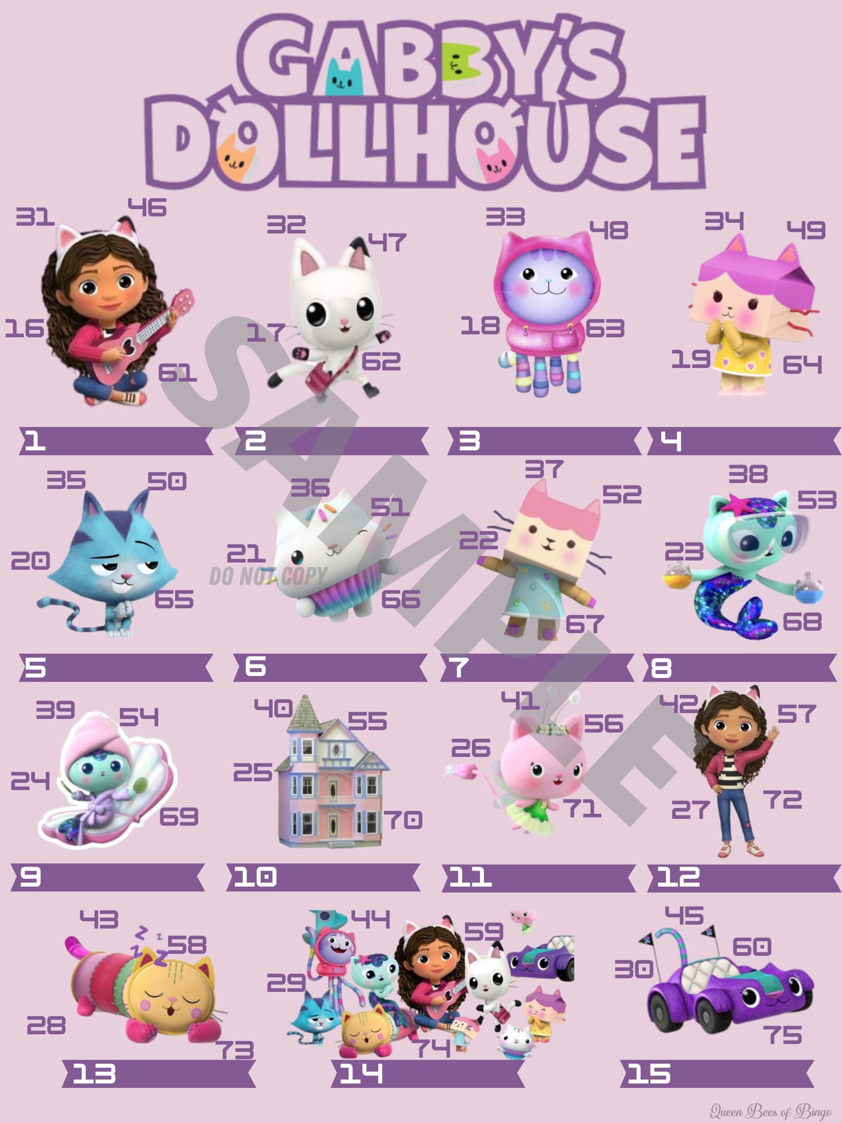 The Dollhouse Bingo