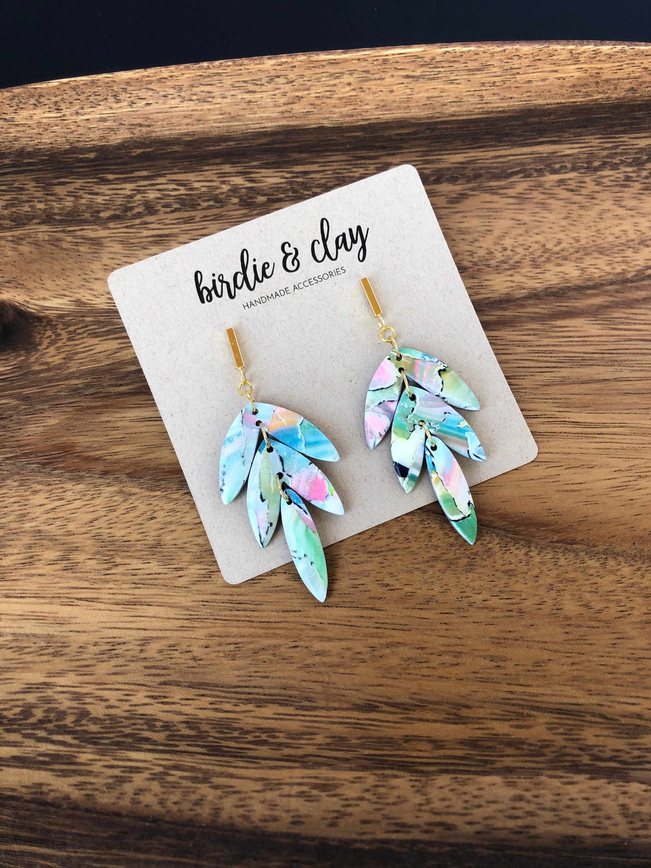 Watercolor Polymer Clay Etsy