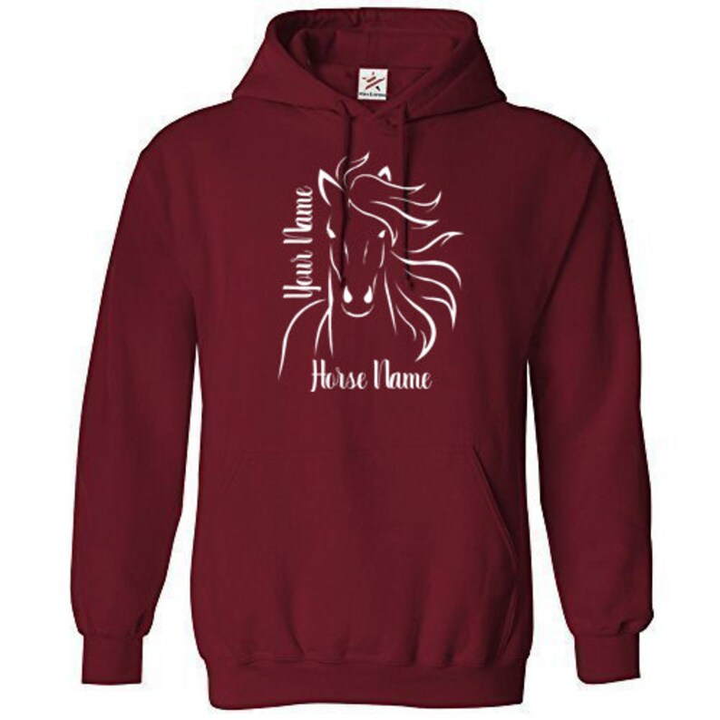 Personalised Horse Hoodie Rider Hoodie Pony Hoodie Etsy UK